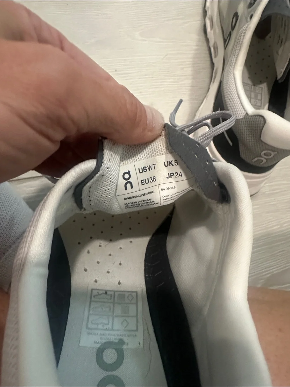 On-Brand Women’s  Gray and White Running Shoes